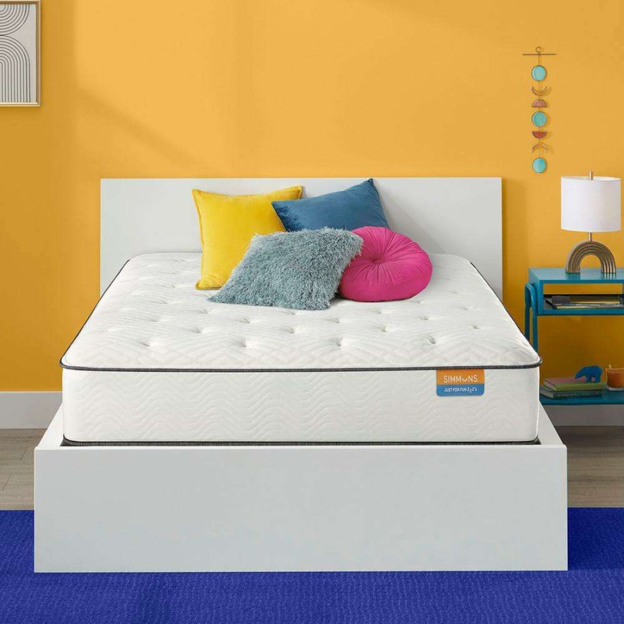 Bedroom Furniture * | Alexandria 13 In. Plush Innerspring Queen Mattress Set By Simmons