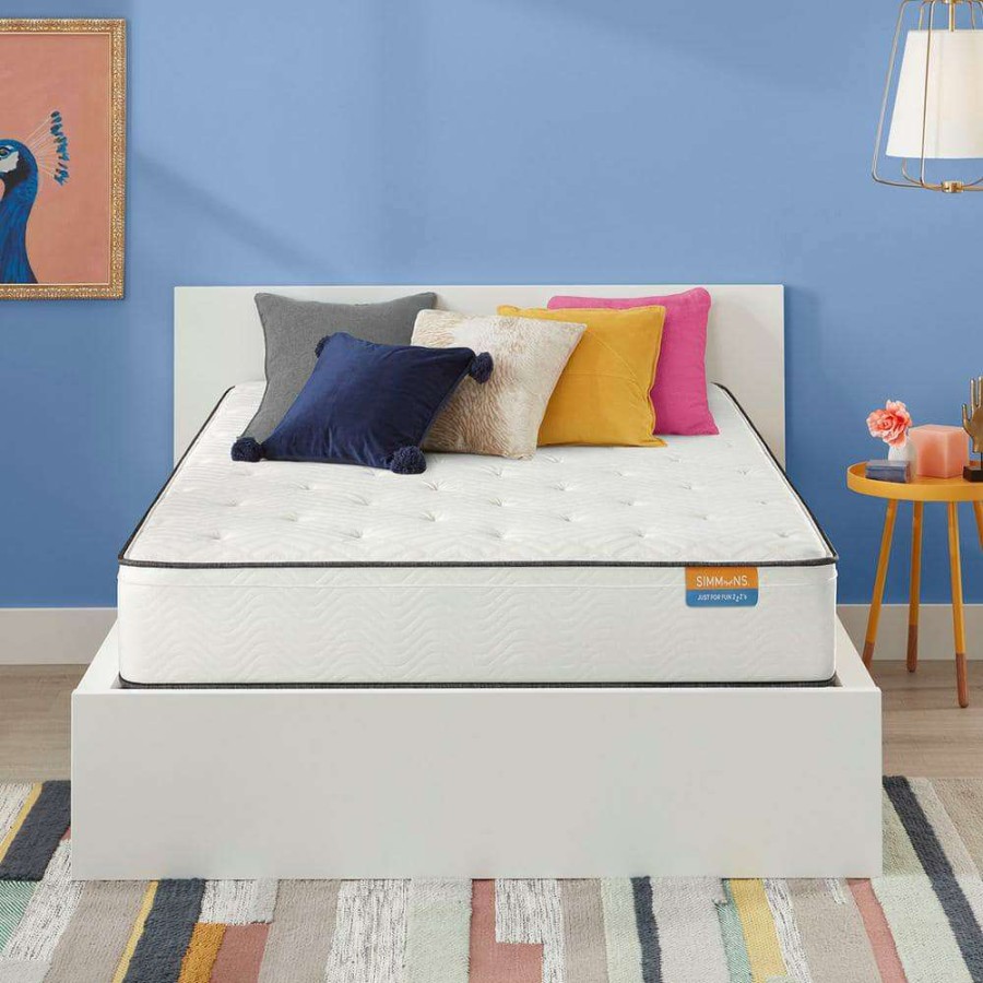 Bedroom Furniture * | Alexandria 11.5 In. Medium Innerspring Queen Mattress Set By Simmons