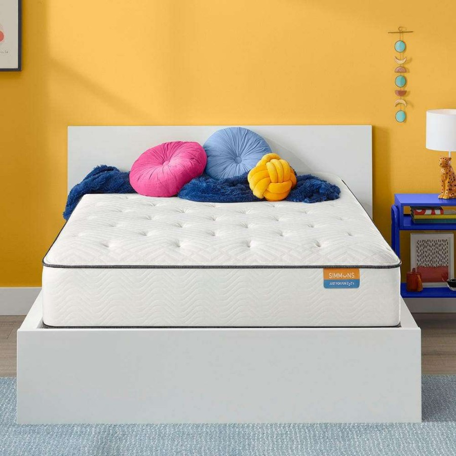 Bedroom Furniture * | Americus 14 In. Plush Innerspring Queen Mattress Set By Simmons