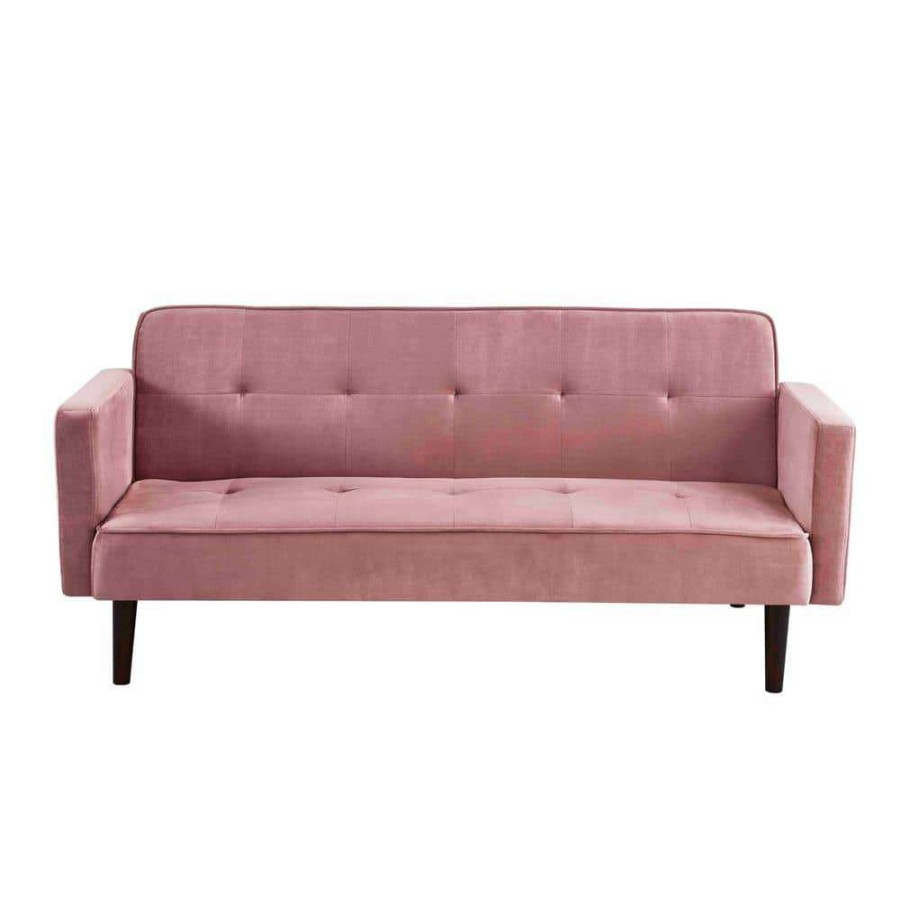 Living Room Furniture * | Taylor Rose Tufted Vevetl Sofa Bed Sleeper By Us Pride Furniture