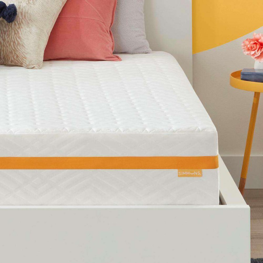 Bedroom Furniture * | 10 In. Medium Hybrid Tight Top Twin Mattress By Simmons