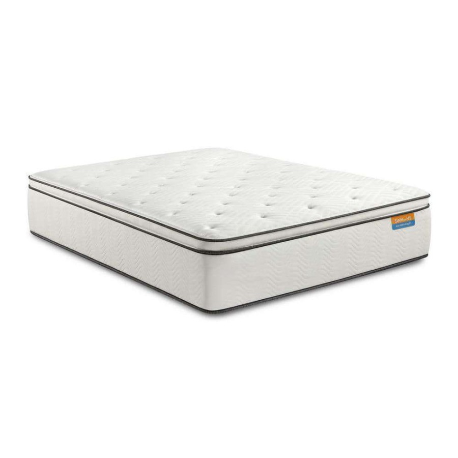 Bedroom Furniture * | Americus 15 In. Plush Pillow Top Innerspring Full Mattress By Simmons