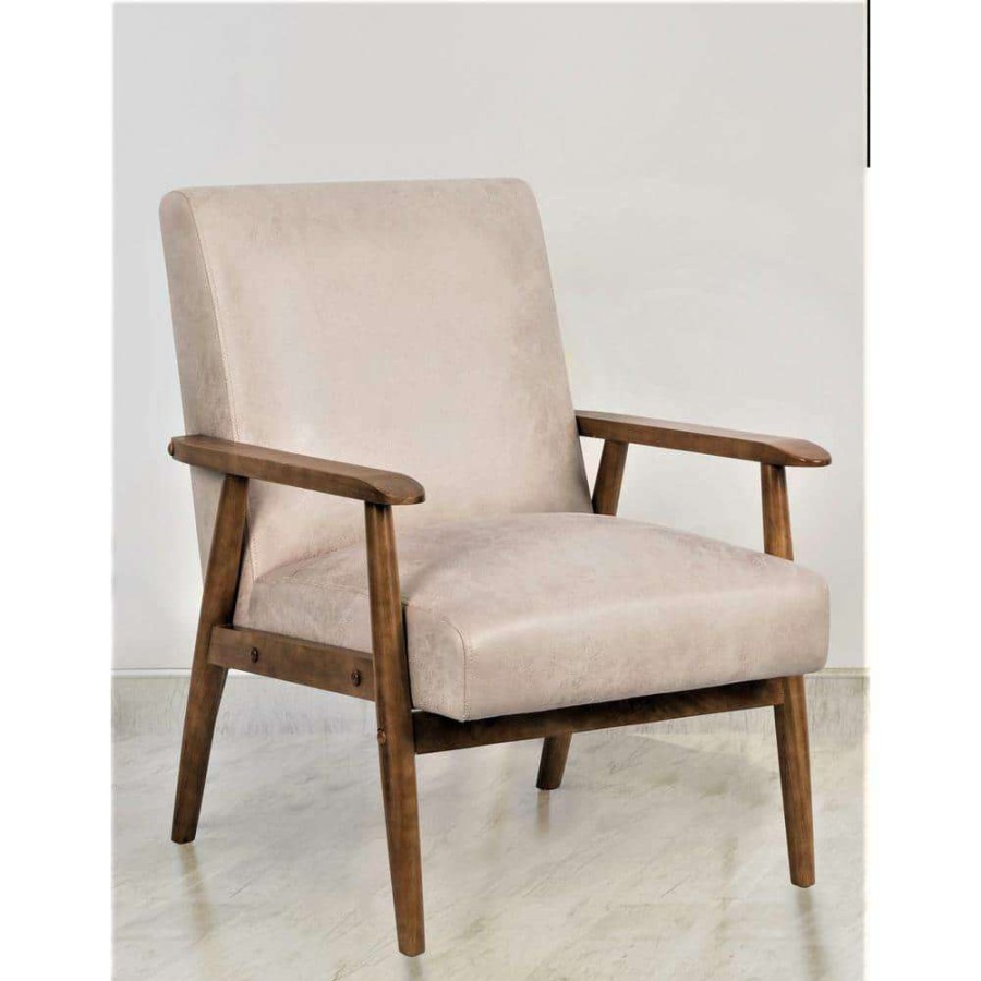 Living Room Furniture * | Charles Light Camel Classic Mid-Century Modern Chair By Us Pride Furniture