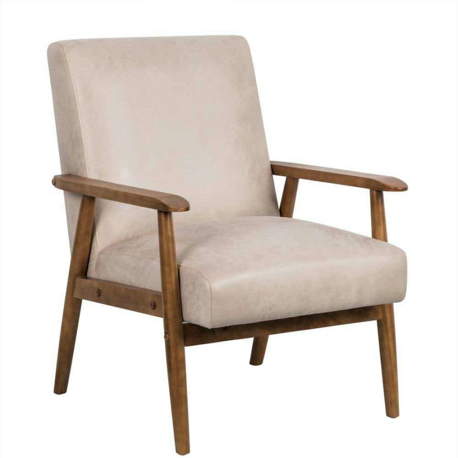 Living Room Furniture * | Charles Light Camel Classic Mid-Century Modern Chair By Us Pride Furniture