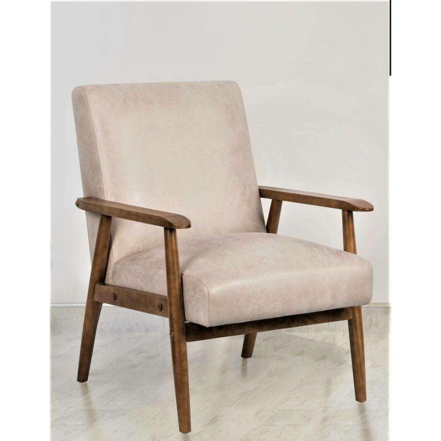 Living Room Furniture * | Charles Light Camel Classic Mid-Century Modern Chair By Us Pride Furniture